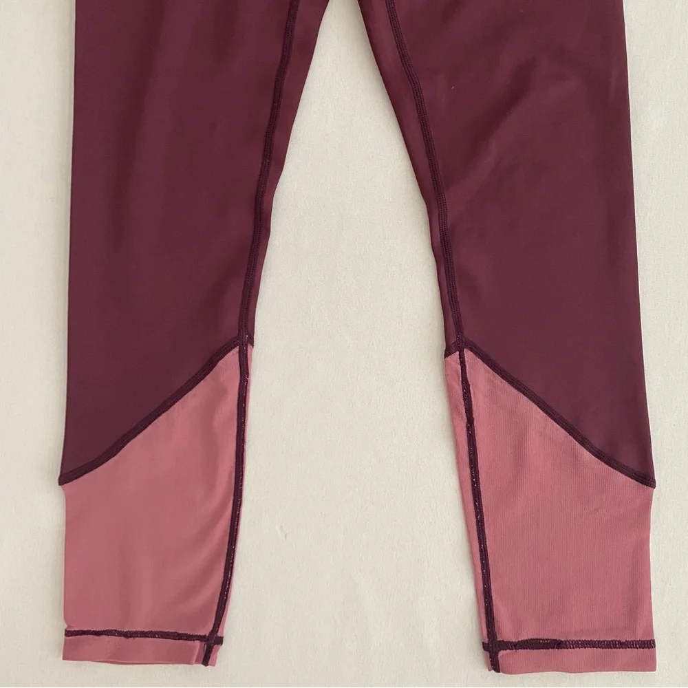 XXIV Active Womens Tempo Leggings XS 7/8 High Waisted Mesh Panels Gym Activewear